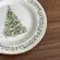 Prato Sobremesa Cerâmica Classic Christmas Filete Ouro 20,5cm - 1un.
