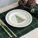 Prato Sobremesa Cerâmica Classic Christmas Filete Ouro 20,5cm - 1un.