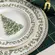 Prato Sobremesa Cerâmica Classic Christmas Filete Ouro 20,5cm - 1un.