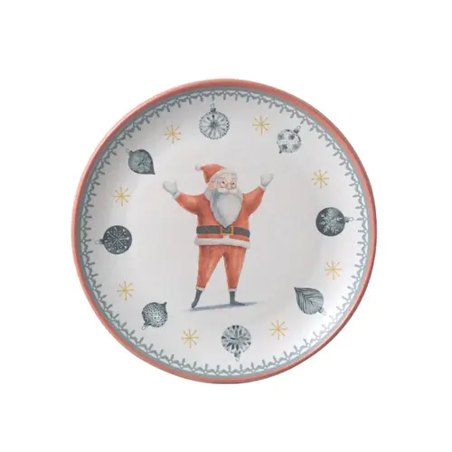 Prato Sobremesa Cerâmica Stoneware Coup Tempo de Festa 19,5cm 1un