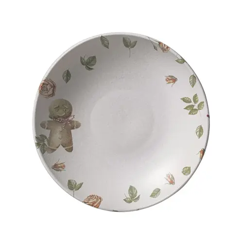 Prato Fundo Cerâmica Stoneware Coup Postais de Natal 20,5 cm 1 Unid