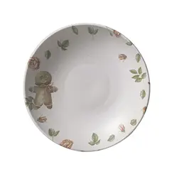 Prato Fundo Cerâmica Stoneware Coup Postais de Natal 20,5 cm 1 Unid