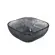 Tigela Bowl em Vidro Acabamento Martelado Preto 16,5cm 1L