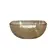 Tigela Bowl em Vidro Acabamento Martelado Dourado 16,5cm 1L