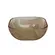 Tigela Bowl em Vidro Acabamento Martelado Dourado 16,5cm 1L
