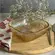 Tigela Bowl em Vidro Acabamento Martelado Dourado 16,5cm 1L