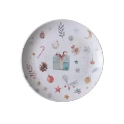 Prato Sobremesa em Cerâmica Stoneware Coup Noite de Natal I 19,5cm - 1 unid.
