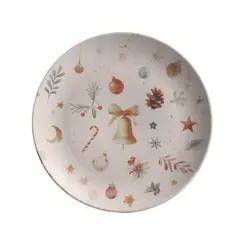Prato Sobremesa em Cerâmica Stoneware Coup Noite de Natal II 19,5cm - 1 unid.