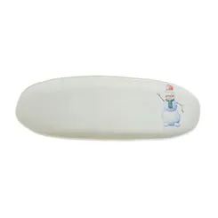 Travessa Oval Rasa em Cerâmica Orgânico Magia Glacial II 36x13cm