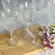 Jogo 6 Taças de Vidro Alto Transparente Elegance Prisma 270ml