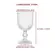 Conjunto 6 Taças De Vidro Transparente Ripado Linhare 370ml