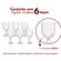 Conjunto 6 Taças De Vidro Transparente Ripado Linhare 370ml