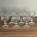 Conjunto 6 Taças De Vidro Transparente Ripado Linhare 370ml