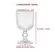 Conjunto 6 Taças De Vidro Transparente Ripado Linhare 250ml