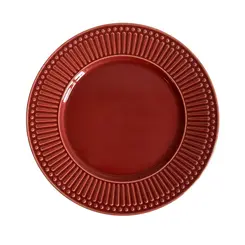 Prato Raso em Cerâmica Roma Vermelho Rubi 26,5cm - 1 unid.