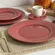 Prato Raso em Cerâmica Roma Vermelho Rubi 26,5cm - 1 unid.