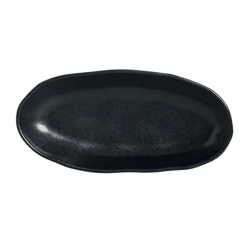 Travessa Oval Funda Cerâmica Stoneware Orgânico Eclipse 32x16cm
