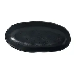 Travessa Oval Funda Cerâmica Stoneware Orgânico Eclipse 32x16cm