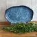 Travessa Oval Rasa Cerâmica Stoneware Bio Denim 30x20cm
