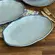Travessa Oval Rasa Cerâmica Stoneware Bio Azul Glacier 30x20cm