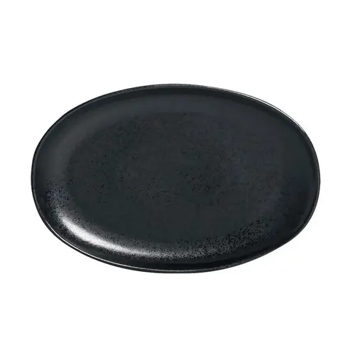 Travessa Oval Rasa Cerâmica Stoneware Orgânico Eclipse M 30x20cm