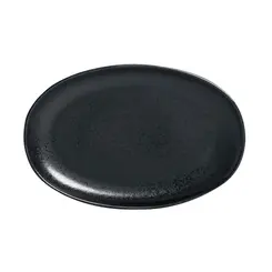 Travessa Oval Rasa Cerâmica Stoneware Orgânico Eclipse M 30x20cm