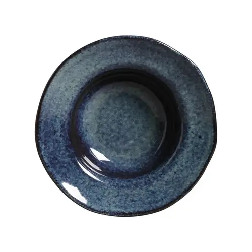 Prato Entrada Sobremesa Cerâmica Orgânico Denim 19cm - 1 Unid