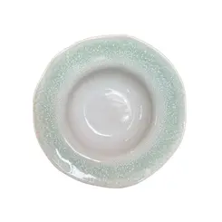 Prato Entrada Sobremesa Cerâmica Orgânico Sea 19cm - 1 Unid