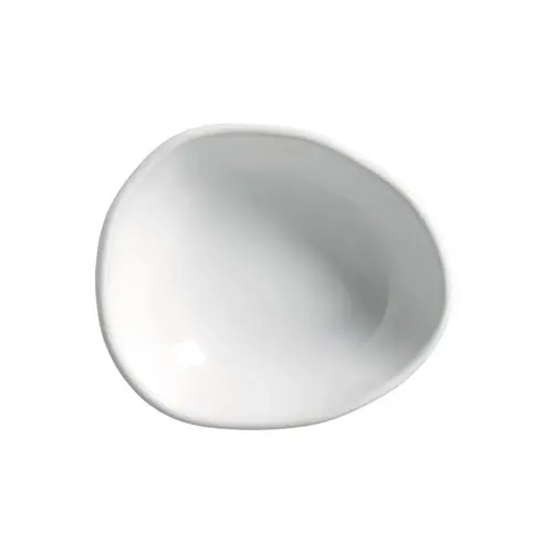Cumbuca Oval em Cerâmica Orgânico Stoneware New White 265ml - 1 Unid.