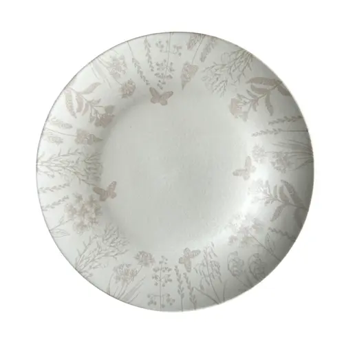 Prato Raso em Cerâmica Stoneware Coup Paschae Rosa 26,5cm - 1 unid.