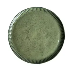 Prato Raso em Cerâmica Stoneware Linhas Lívia Verde 27,5cm - 1 unid.