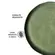 Prato Raso em Cerâmica Stoneware Linhas Lívia Verde 27,5cm - 1 unid.
