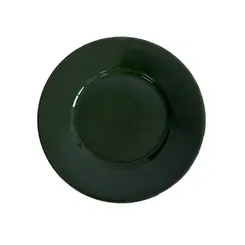 Prato Sobremesa em Cerâmica Mônaco Verde Botânico 20,5cm- 1 Unid.