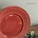 Prato Sobremesa em Cerâmica Roma Vermelho Rubi 20,5cm - 1 unid.