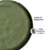 Prato Sobremesa Cerâmica Stoneware Linhas Lívia Verde 21,5 cm - 1 unid.
