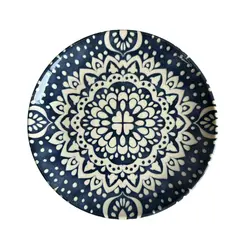 Prato Sobremesa em Cerâmica Coup Delicatta Azul 20,5cm - 1 unid.