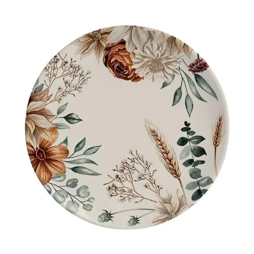 Prato Sobremesa em Cerâmica Coup Aquarelle Doroth 20,5 cm - 1 unid.