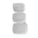 Kit 3 Cestos Organizadores Fibra Sintética Retangular Branco