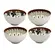 Jogo Bowls Cerâmica 4 Peças Florata Duo 11,5cm x 6cm - 280ml