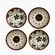 Jogo Bowls Cerâmica 4 Peças Florata Duo 11,5cm x 6cm - 280ml