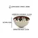 Jogo Bowls Cerâmica 4 Peças Florata Duo 11,5cm x 6cm - 280ml