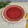 Prato de Bolo em Cerâmica Maia Vermelho Ferrugem 32,5 cm