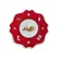 Prato de Bolo com Pé em Cerâmica Christimas Gifts Red 36cm