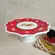Prato de Bolo com Pé em Cerâmica Christimas Gifts Red 36cm