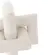 Escultura Decorativa Anéis Entrelaçados em Poliresina Branca 21,5x18,5cm