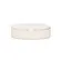 Caixa Decorativa Oval em MDF Revestida em PU Off White 21x15,5 cm
