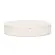 Caixa Decorativa Oval em MDF Revestida em PU Off White 28X22 cm