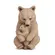 Escultura Decorativa Ursa com Filhote em Poliresina Marrom 28cm