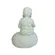 Escultura Decorativa de Buda em Poliresina Cinza Claro Mineral 34 cm