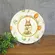 Prato Sobremesa Cerâmica Follow The Bunny Ovo Páscoa II 20 cm - 1un